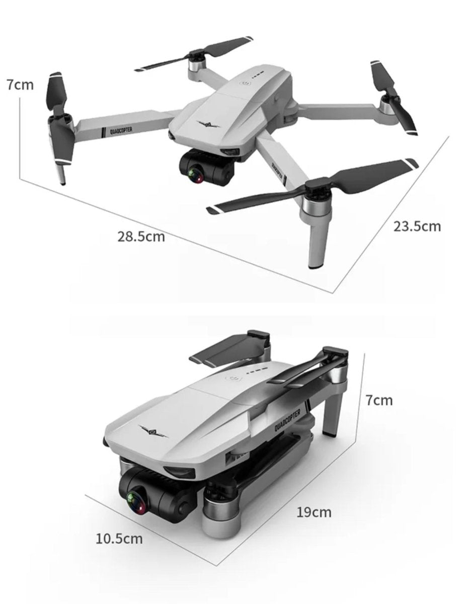 Aerial Photo 2.4G Drone 6K HD 3-Axis Camera 1KM Range Wi-Fi 25 min - TECHOBOOM