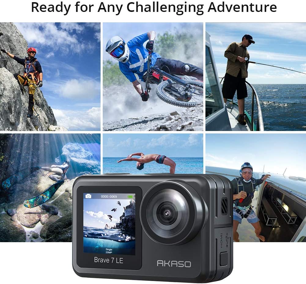 AKASO Brave 7 LE 4K30FPS 20MP Action Camera - TECHOBOOM