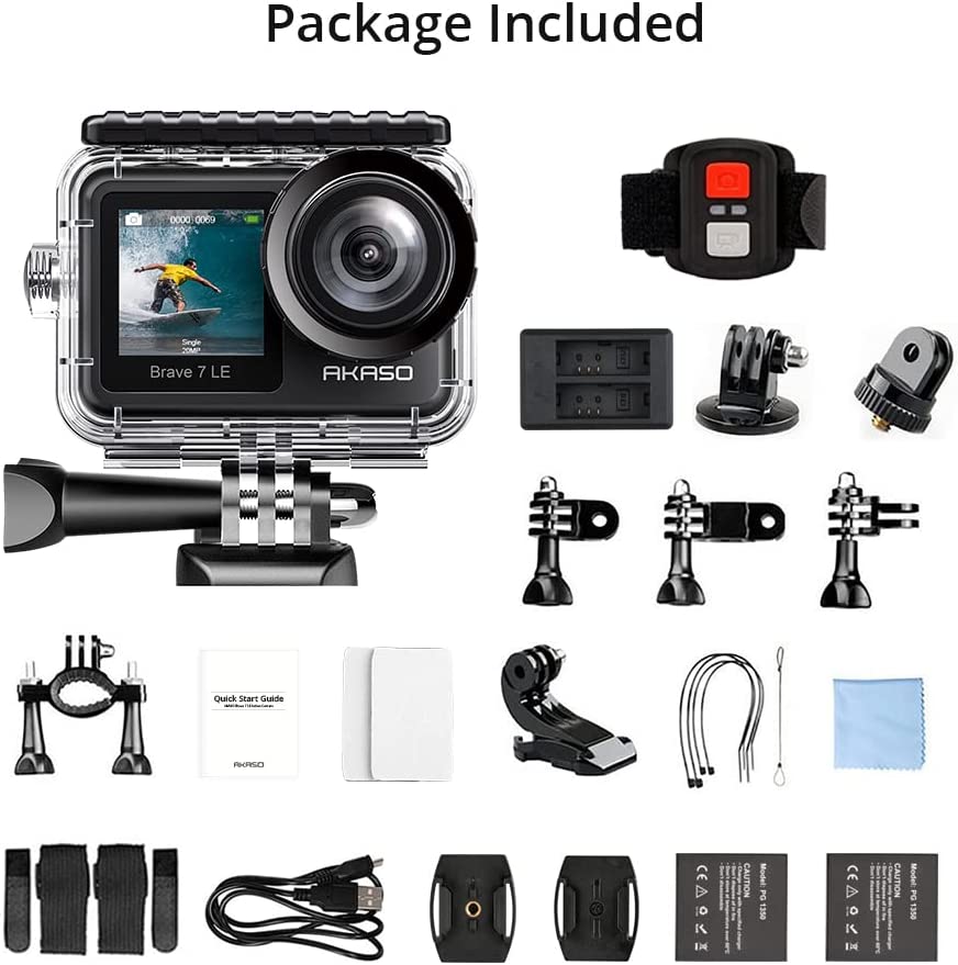 AKASO Brave 7 LE 4K30FPS 20MP Action Camera - TECHOBOOM