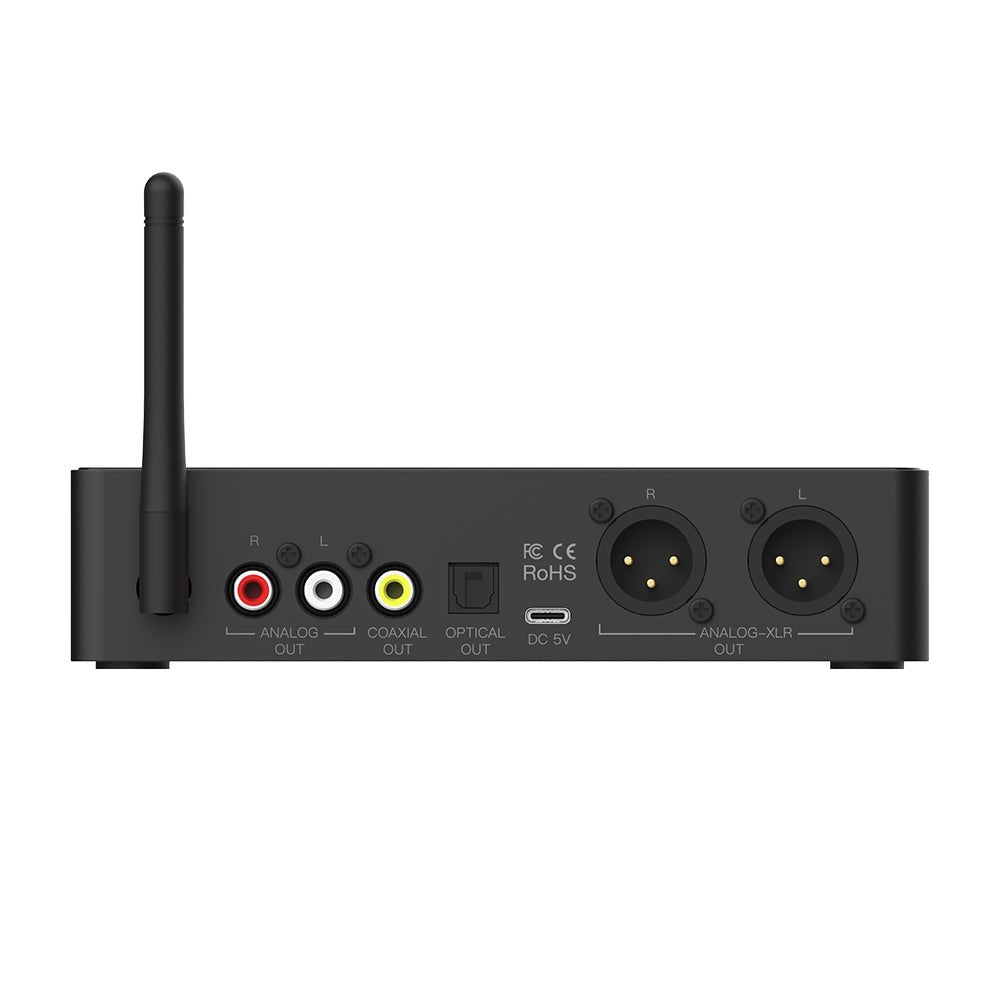 AKaudio Low Latency Digital Optical Stereo RCA outputs Bluetooth Receiver - TECHOBOOM