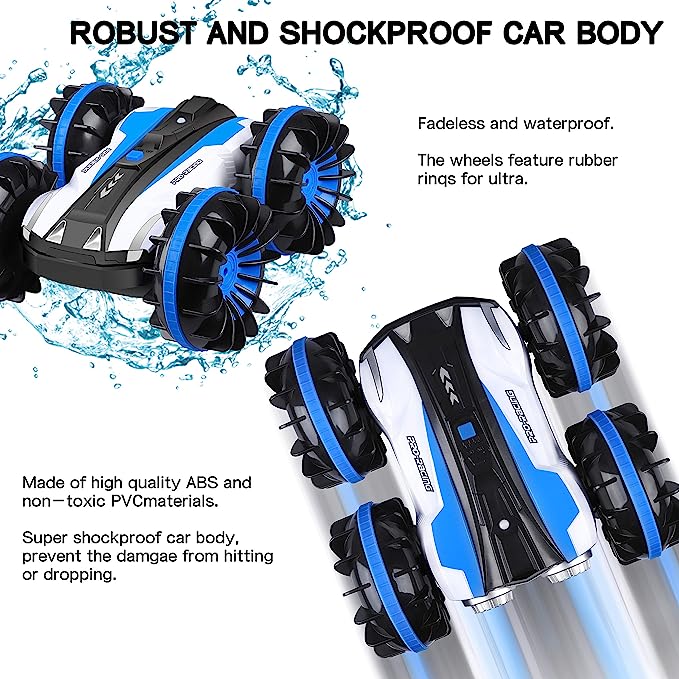 Amphibious Stunt Remote Control Car Toy Long Range All Terrain 2.4Ghz RC - TECHOBOOM