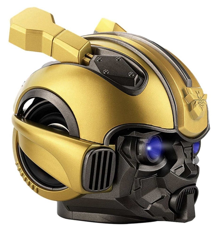 Bumblebee Casco Altavoz Portátil Bluetooth Inalámbrico con Blue Light Eyes