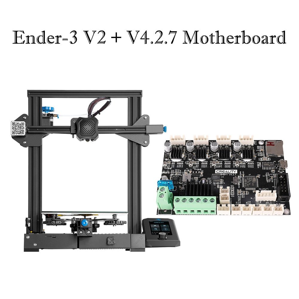 Creality 3D Printer Kits Ender-3 V2 3d Printers with Silent Mainboard TMC2208 TECHOBOOMCreality