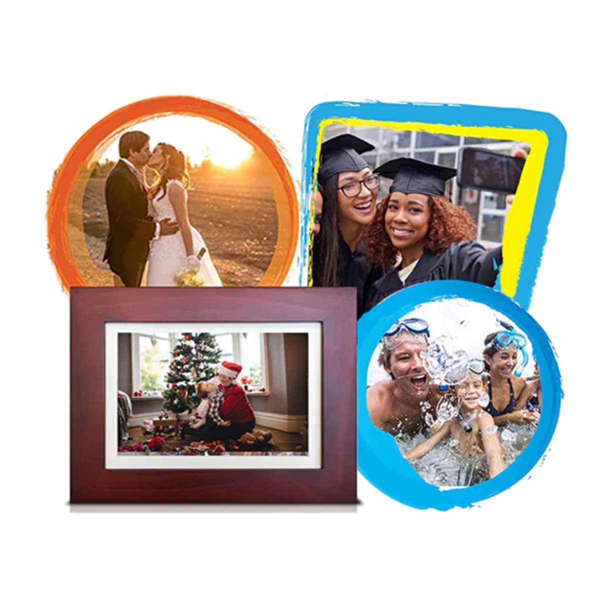 Eco4life Cherry 8-inch Wi-Fi Cloud Digital Photo Frame - TECHOBOOM