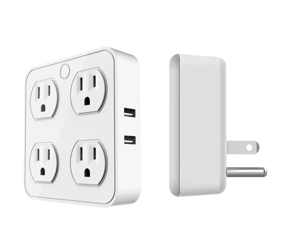 Eco4Llife WTP110 Wireless Wall Tap Smart Plug 4 Outlets 4 USB eco4lifeEco4Llife WTP110 Wireless Wall Tap Smart Plug 4 Outlets 4 USB