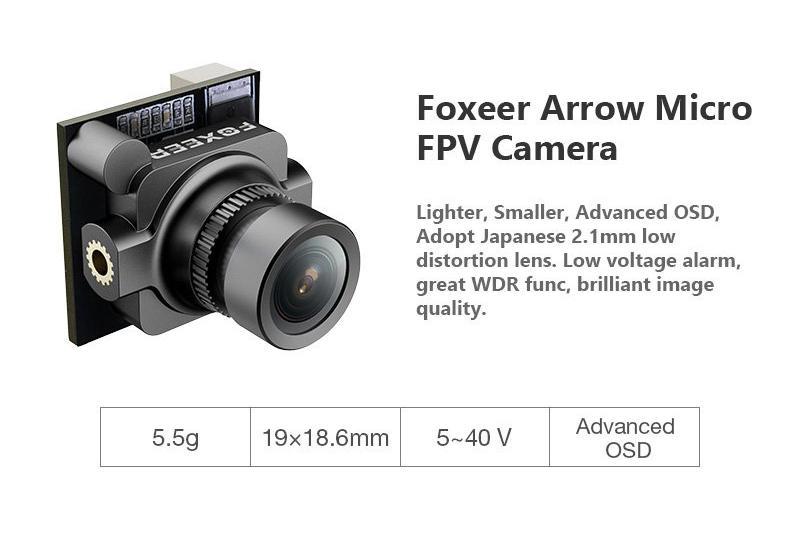 FOXEER Arrow Micro Pro - 600TVL FPV Camera - TECHOBOOM