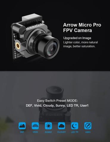 FOXEER Arrow Micro Pro - 600TVL FPV Camera - TECHOBOOM