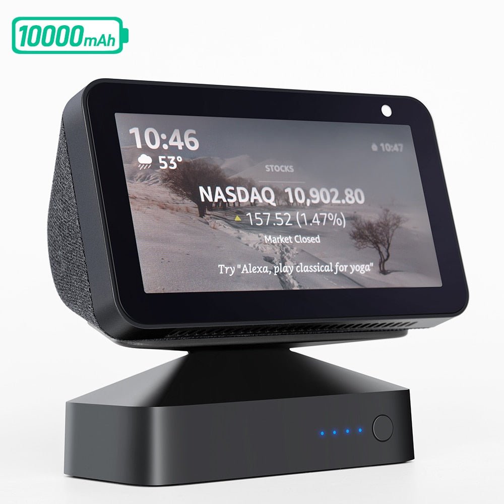 GGMM Original Battery Base Echo Show 5 Portable Docking Station TECHOBOOMGGMM Original Battery Base Echo Show 5 Portable Docking Station