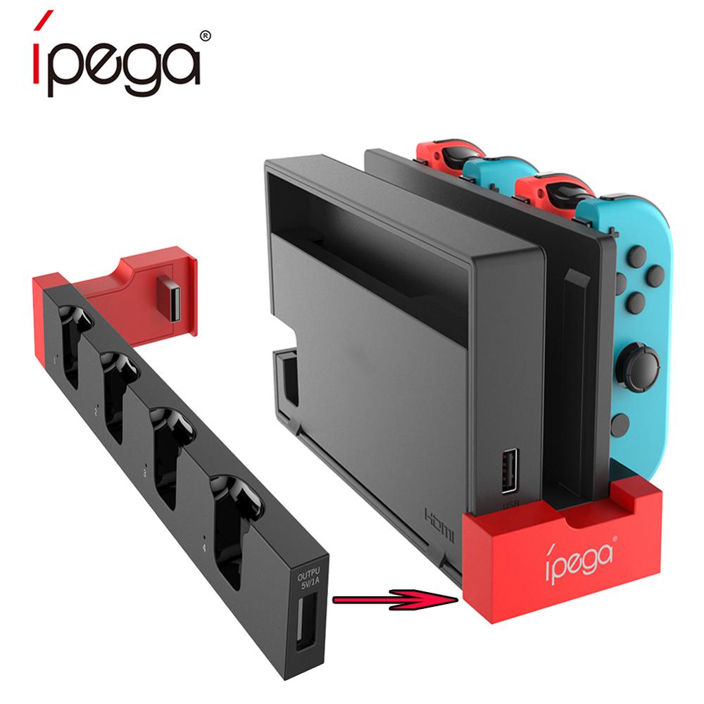 IPega PG-9186 contrôleur de jeu chargeur station de charge support de Station avec indicateur pour Nintendo Switch compatible Joycon