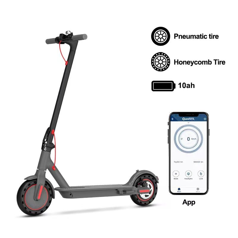 QMWHEEL M365 E Electric Scooter 350W 30KM Disk Brake - TECHOBOOM