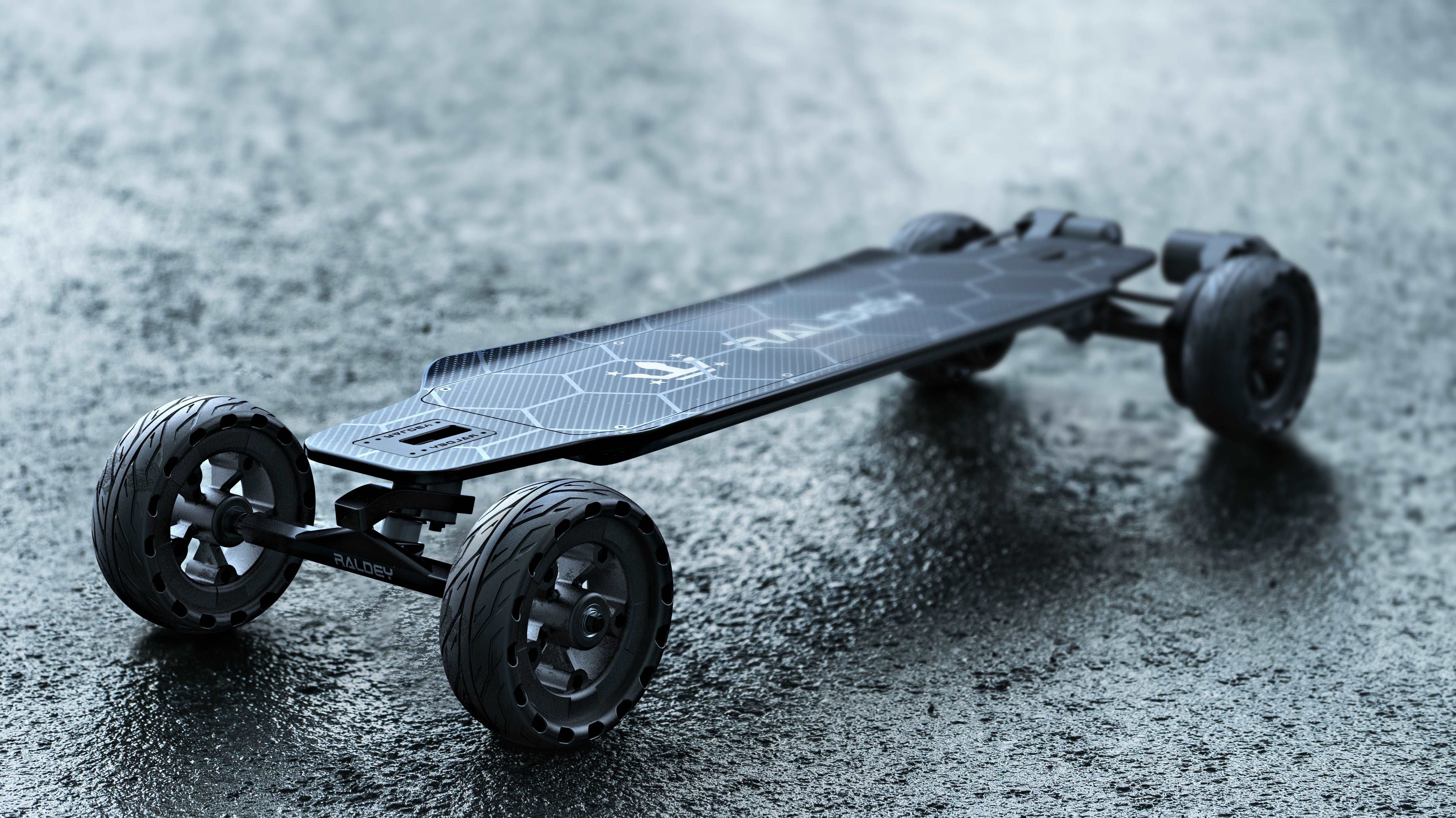 RALDEY Carbon AT V.2 Off-Road Electric Skateboard - TECHOBOOM