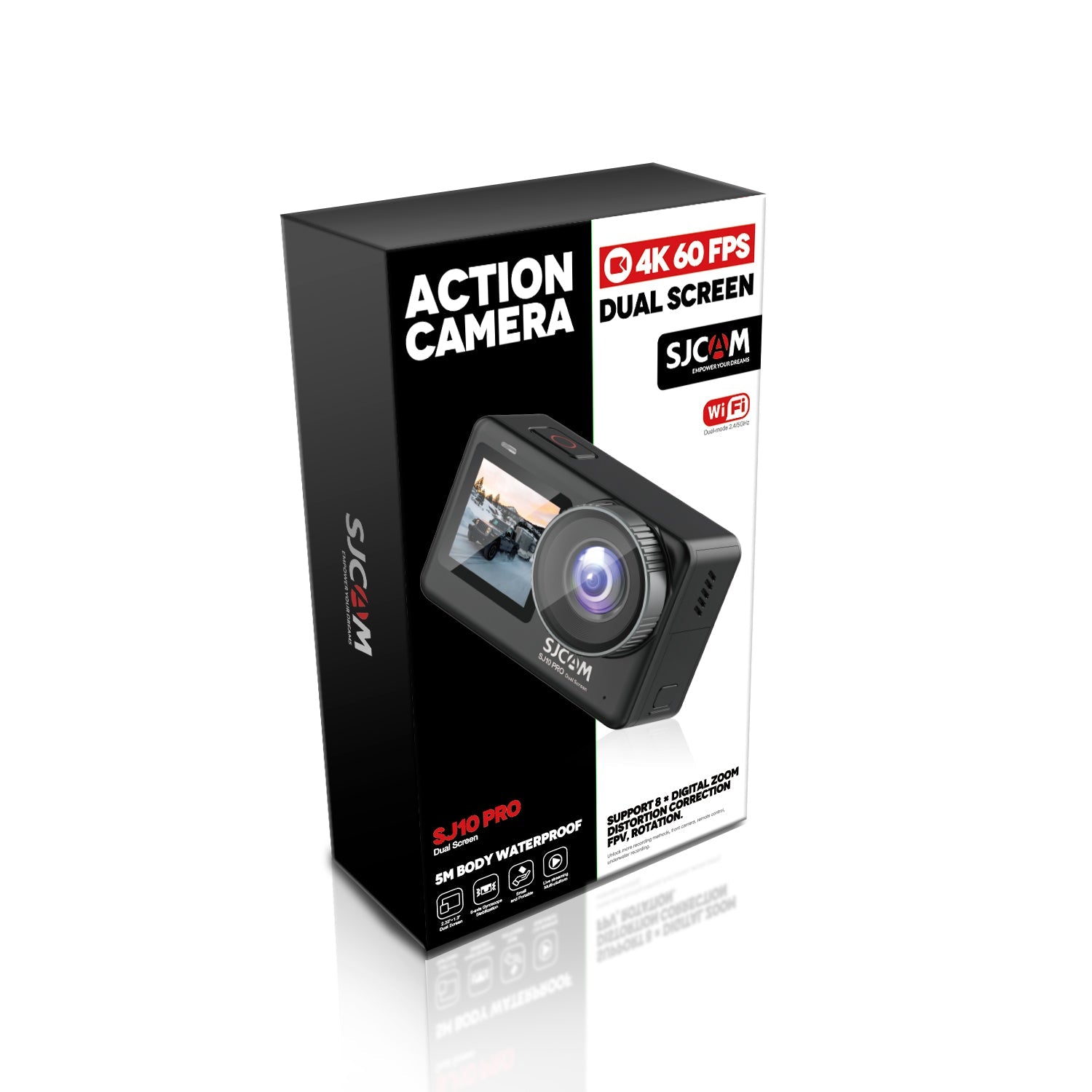 SJCAM SJ10 Pro Dual Screen Action Camera 4K 60FPS Wi-Fi Waterproof - TECHOBOOM