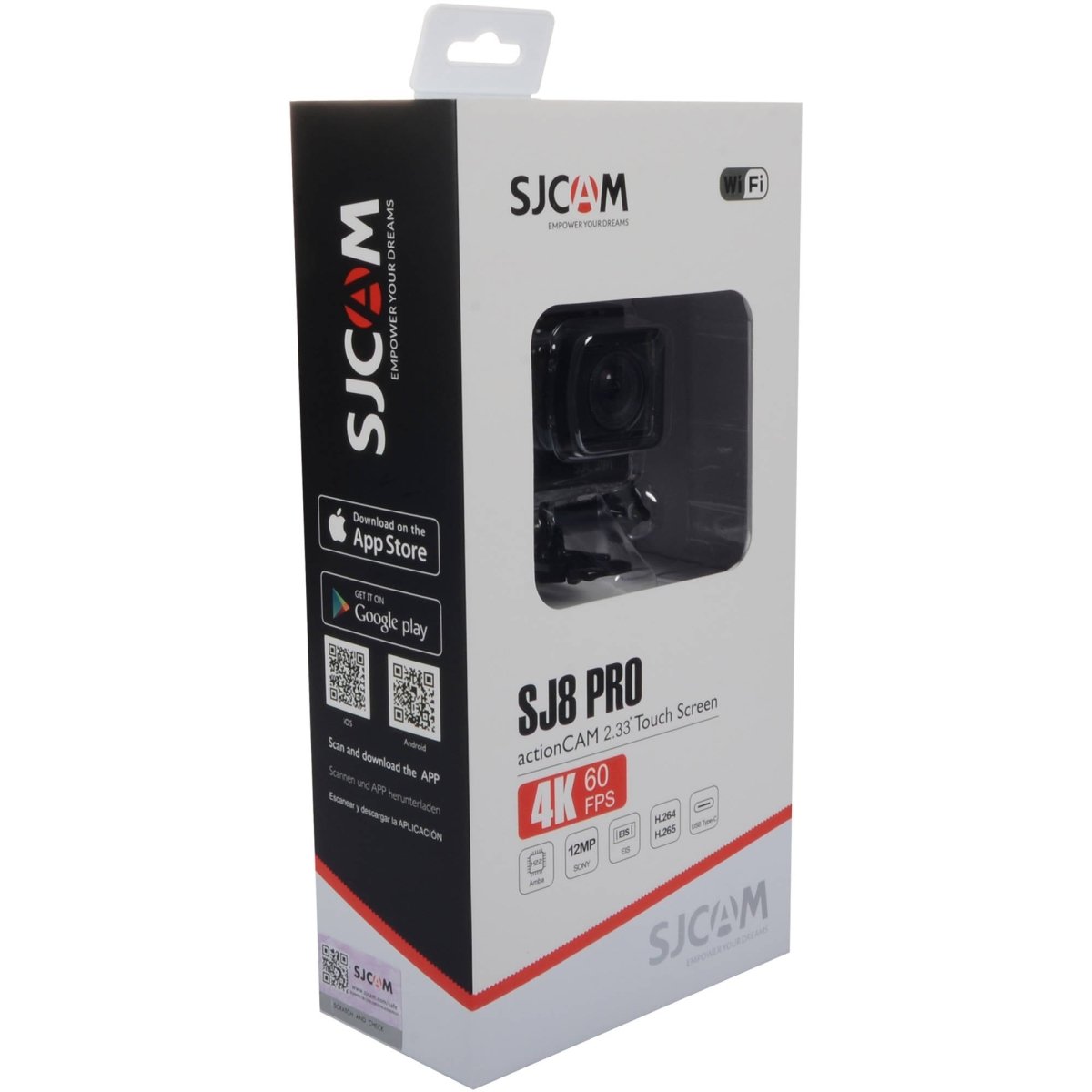 SJCAM SJ8 Pro Waterproof 4k 60FPS Action Camera Black - TECHOBOOM