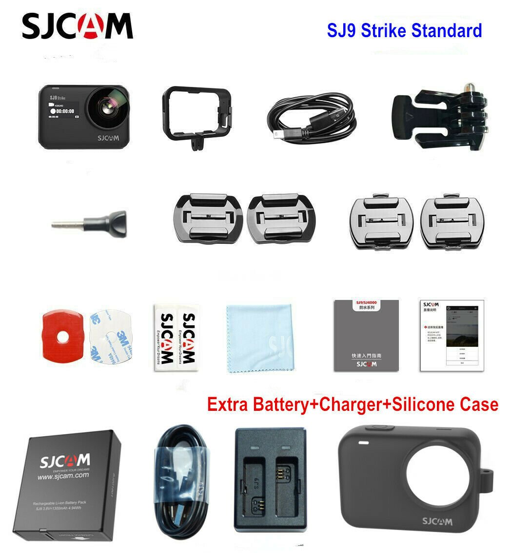 SJCAM SJ9 Strike 4K 60FPS Action Camera Waterproof Wi-Fi Wireless Charging - TECHOBOOM