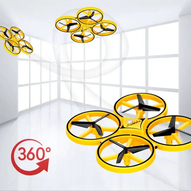 Small Size Toy Mini Quadcopter Flying Remote Control UFO Long Time Gesture RC - TECHOBOOM