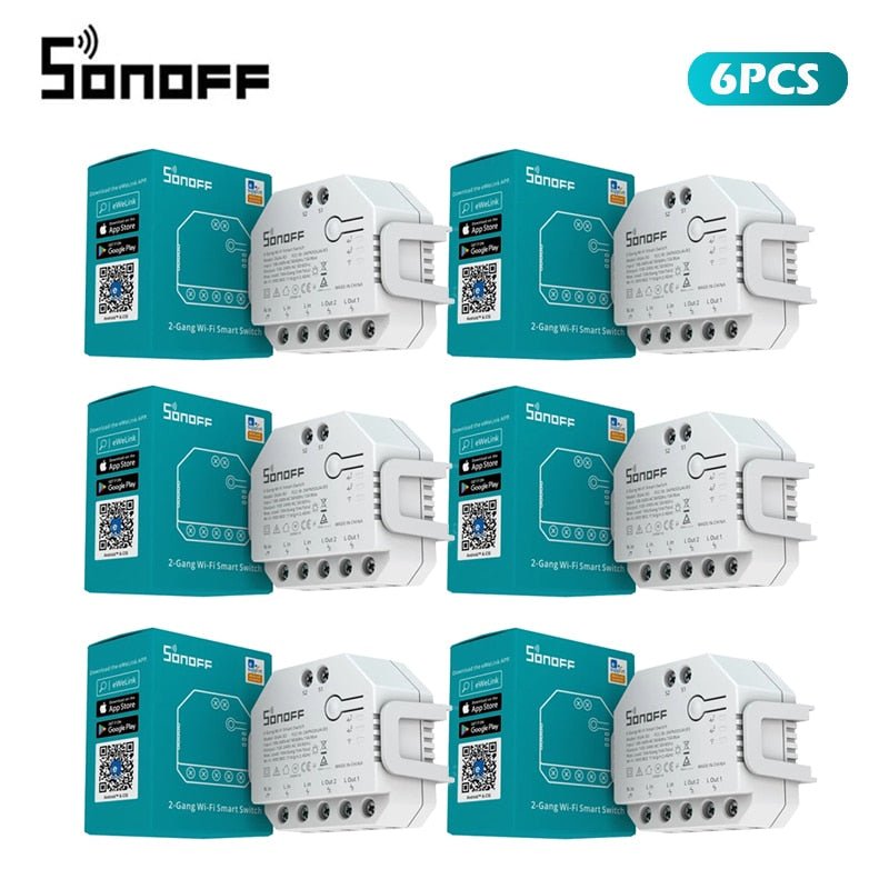 SONOFF DUAL R3 2 Gang Dual Relay Module DIY MINI Smart Switch Power TECHOBOOMSONOFF DUAL R3 2 Gang Dual Relay Module DIY MINI Smart Switch Power