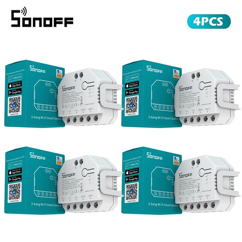 SONOFF DUAL R3 2 Gang Dual Relay Module DIY MINI Smart Switch Power TECHOBOOMSONOFF DUAL R3 2 Gang Dual Relay Module DIY MINI Smart Switch Power