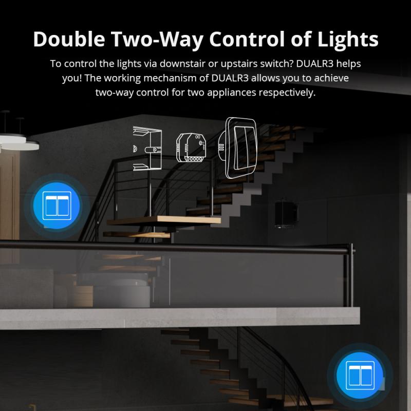 SONOFF DUAL R3 2 Gang Dual Relay Module DIY MINI Smart Switch Power TECHOBOOMSONOFF DUAL R3 2 Gang Dual Relay Module DIY MINI Smart Switch Power