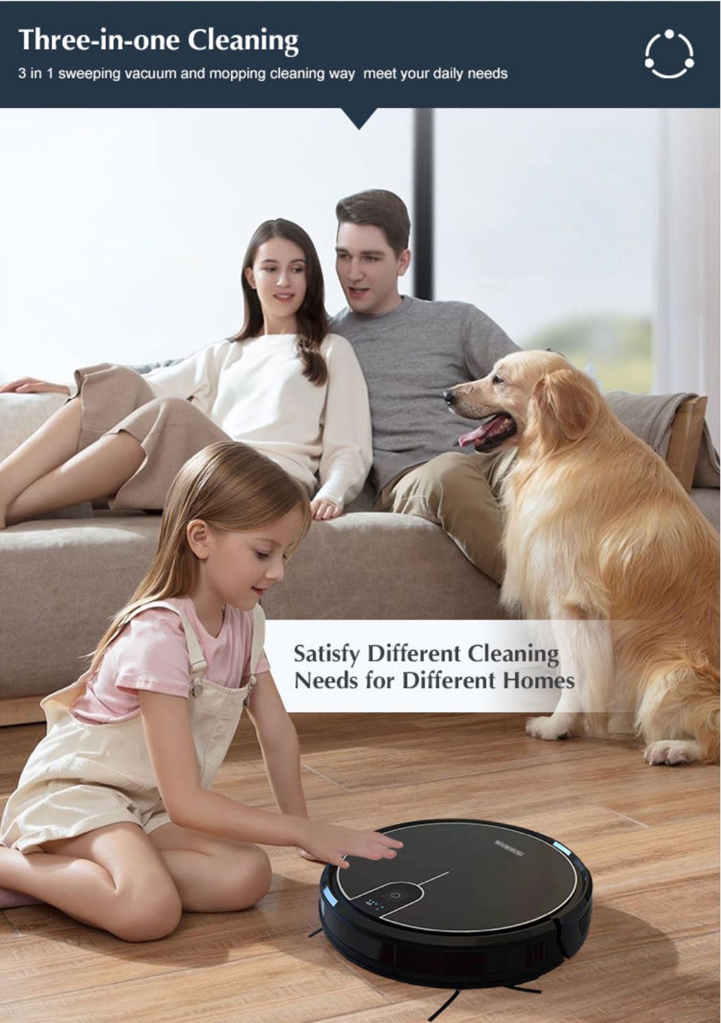 TECHOBOOM T700 Robot Vacuum Cleaner Dry Wet WiFi App Control Anti-Fall - TECHOBOOM