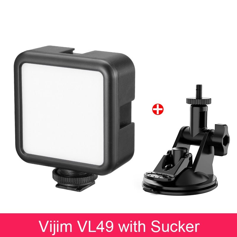 Ulanzi VL49 6W Mini LED vidéo bureau lumière 2000mAh 5500K Zoom éclairage photographique éclairage U lumineux Vlog lumière de remplissage